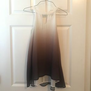 Ombre sleeveless blouse